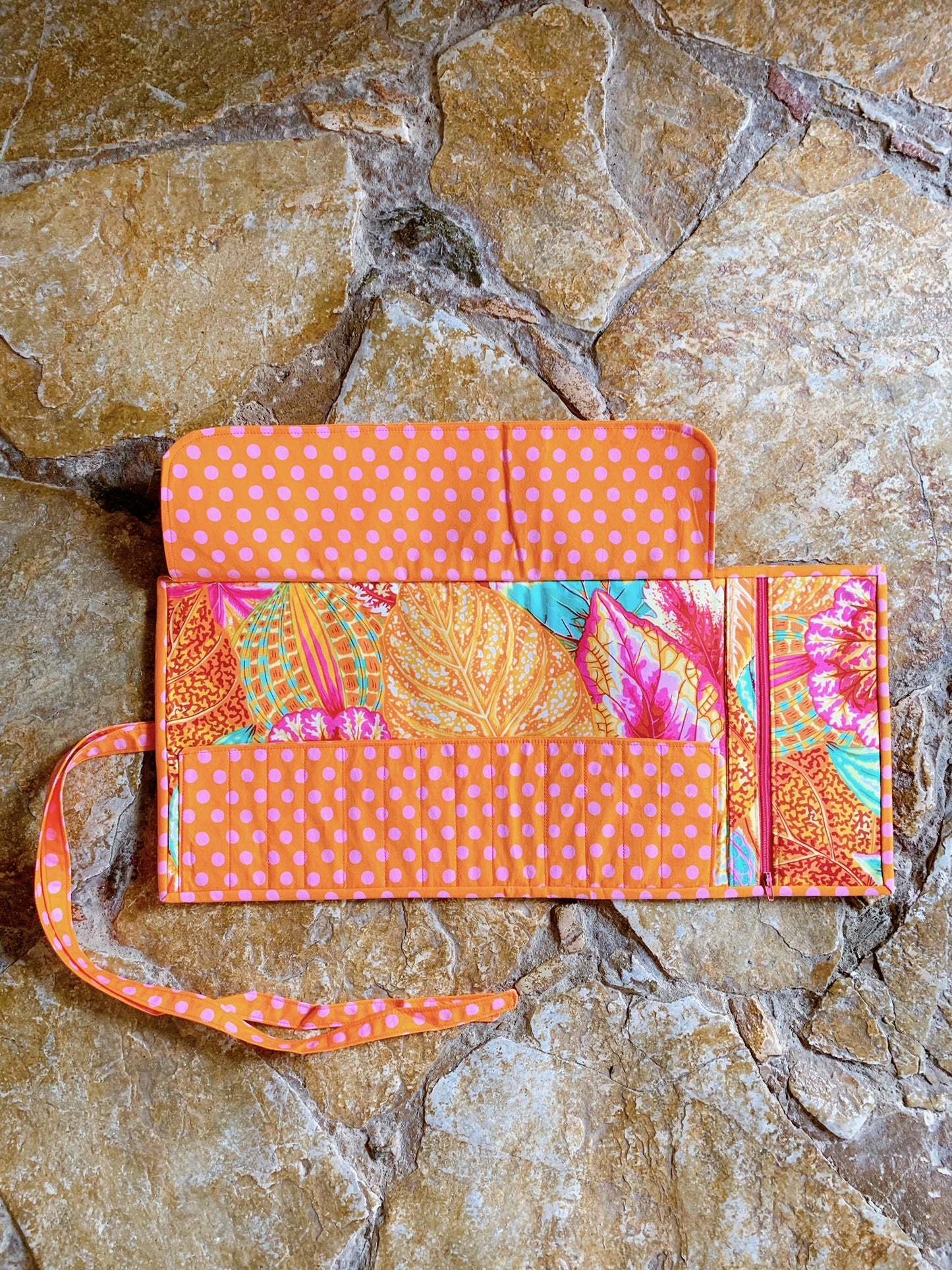 Estuche agujas ganchillo Tropical Colors