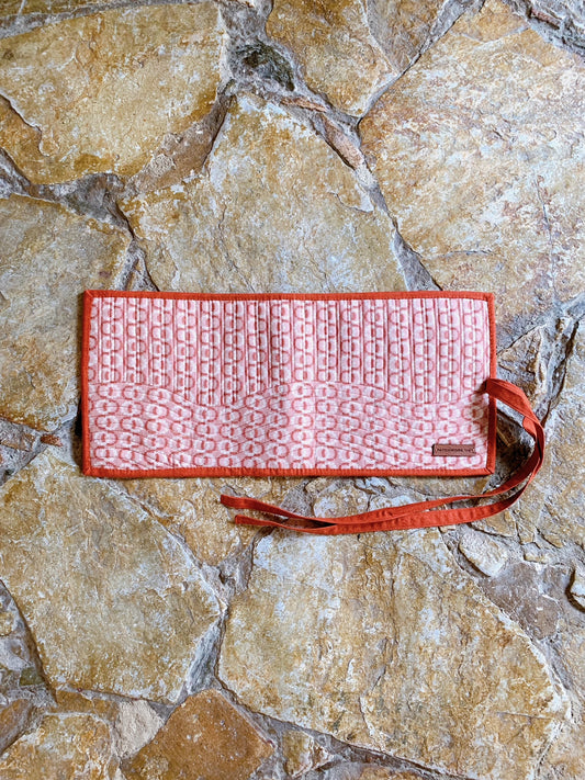 Estuche agujas ganchillo "Floral Tierra"